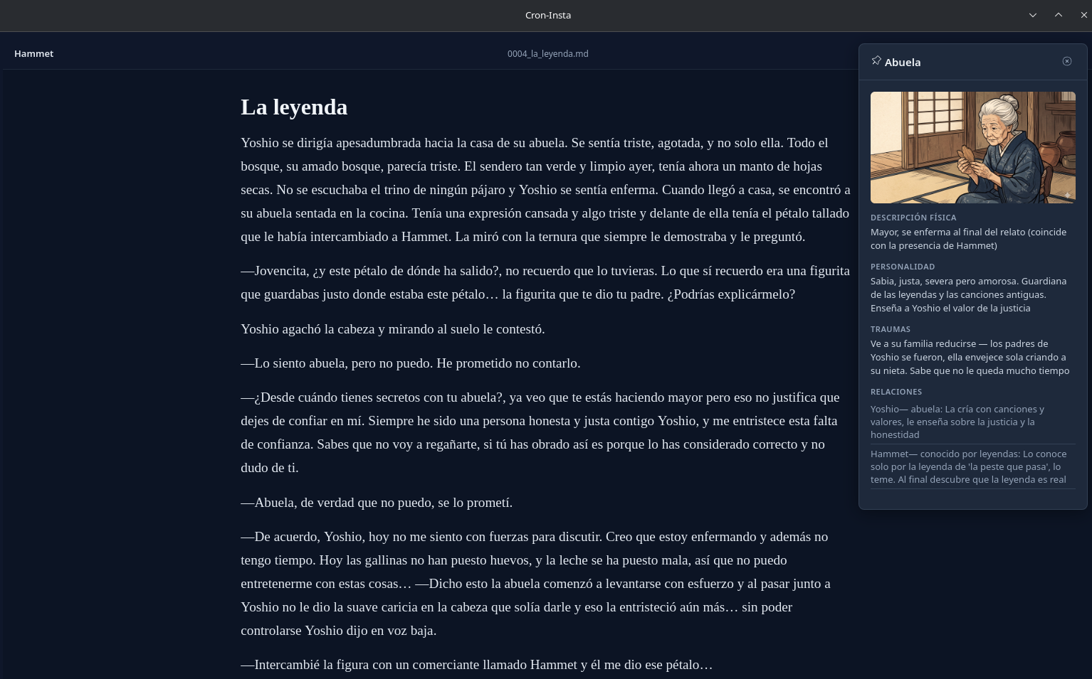 Personaje anclado en dock